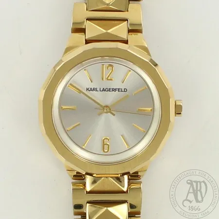 Teräsrannekello Karl Lagerfelt, 3403, Quartz ,taulun Ø 34mm, rannekeen pituus 150mm, 3 lisäpalaa, laatikko