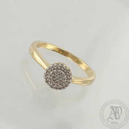 Timanttisormus 37xn.0.005ct, koko 17, 585, paino 2,5g 