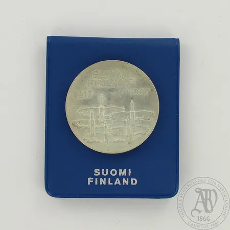 Juhlaraha Suomi Finland 1917-1967, nimellisarvo 10mk, 900, paino 24,1g 