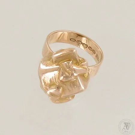 Sormus, Lapponia, design Björn Weckström, koko 17, vuodelta 1967, 585, paino 8,7g