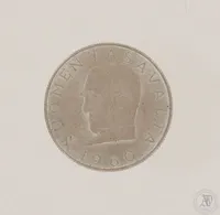 Juhlaraha, Suomen markka 100 vuotta, nimellisarvo 1000mk, vuodelta 1960, 875, paino 14,1g
