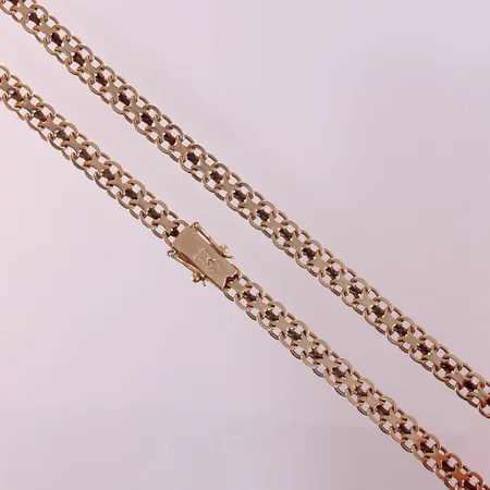 X-lenkkikaulaketju, pituus 42,5cm, 585, paino 18,0g