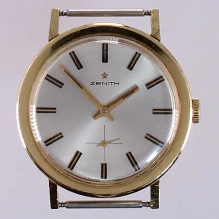 Kultarannekello Zenith, mekaaninen, Ø 34mm, 750br, paino 31,7g 