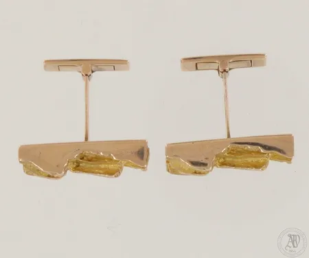 Kalvosinnapit, design Björn Weckström, vuosilta 1965 ja1966, 585, paino 12,0g