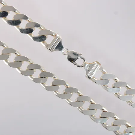 Panssarikaulaketju, pituus 50,5cm, leveys 14mm, 925, paino 160,6g