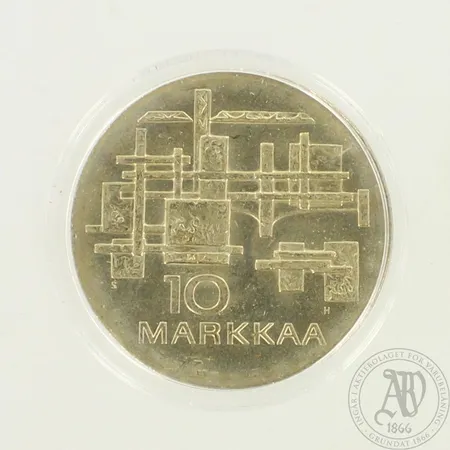 Juhlaraha Suomi Finland 1917-1967, nimellisarvo 10mk, 900br, sealed, paino 27,8g 