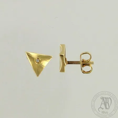 Timanttikorvakorut 2xn.0.01ct, Ø 9mm, 750, paino 2,3g 