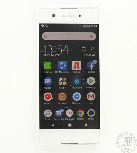 Älypuhelin Sony Xperia XA1 Dual SIM, 5" HD -näyttö, laturi, myyntilaatikko ja ostokuitti 23.4.2018 (takuu 24kk)