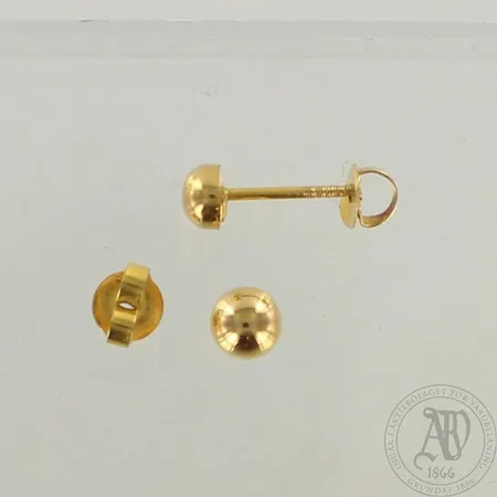 Korvakorut, Ø 6mm, 875, taustat metallia, 875br, paino 1,1g