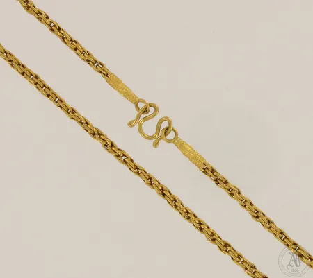 Kaulaketju, käytön jälkiä, pituus 61cm, 965, paino 15,2g