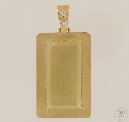 Laattariipus timanteilla 2xn.0.10ct, korkeus lenkin kanssa 68mm, lenkin korkeus sisältä noin 11mm, 750, paino 103,8g 