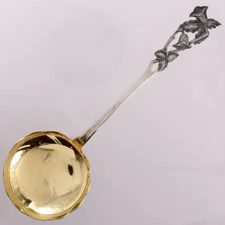 Perunalusikka, Kissankello, kaiverrettu, pituus 185mm, 813, paino 43,2g