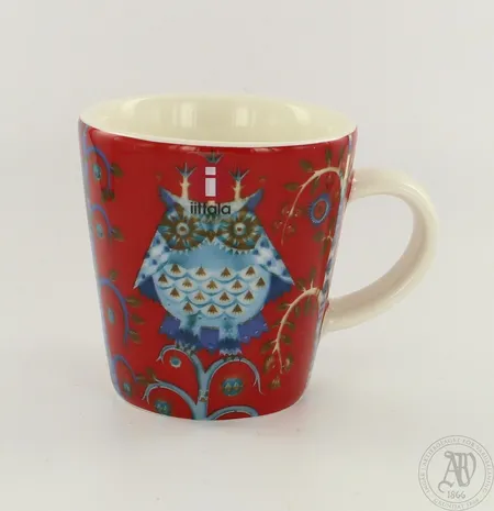  Yksi espressokuppi Iittala, Taika, design Klaus Haapaniemi, punainen