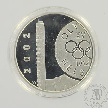 Juhlaraha, Suomi 2002 Olympia 50 v, 10euroa, 925, paino 26,9g 