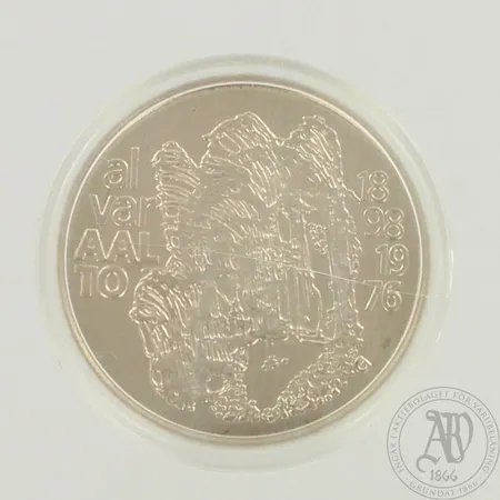 Juhlaraha, Alvar Aalto, 100 Markkaa, 1998, 925br, paino 22,2g 
