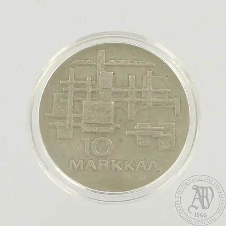 Juhlaraha Suomi Finland 1917-1967, nimellisarvo 10mk, 900, paino 23,9g 