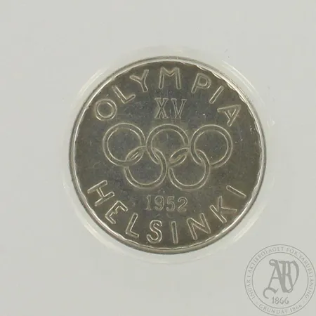Olympiaraha Suomi 500 markkaa Olympia XV 1952, 500, paino 12,1g 