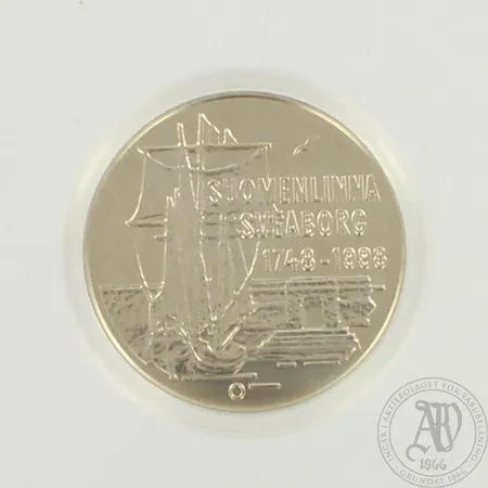 Juhlaraha Suomenlinna 250-vuotta 1748 - 1998 nimellisarvo 100mk,925, paino 22,0g 