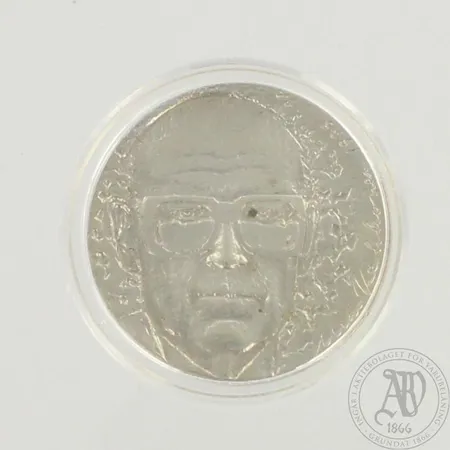 Juhlaraha, Urho Kekkonen 1975, nimellisarvo 10 markkaa, 500, paino 23,4g 