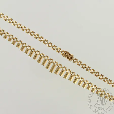 Kaulakoru, pituus 43,5cm, 585, paino 13,0g 