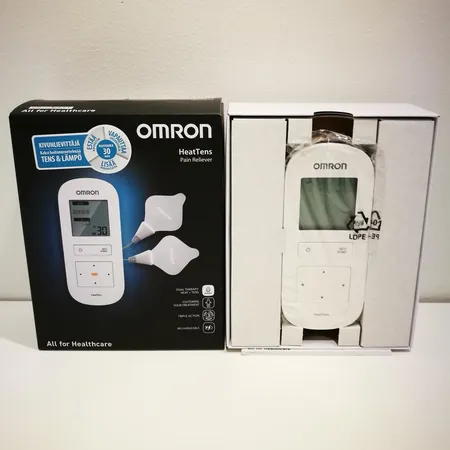 Kivunlievittäjä, Omron heat tens, avaamaton paketti, geelityynyt, ostokuitti 17.12.2018 (Takuu 3 vuotta)