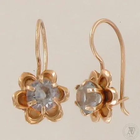 Kivikorvakorut, korkeus 17mm, 585br, paino 1,2g
