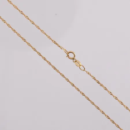 Kaulaketju, pituus 42cm, 585, paino 1,0g