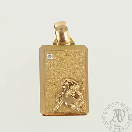 Timanttiriipus 1xn.0.08ct, korkeus 45mm, 585, paino 19,1g 