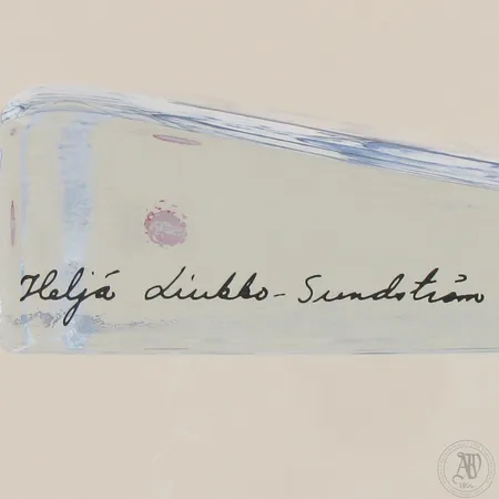Lasikortti Iittala, Lumen hiljaisuus, Design Heljä Liukko-Sundström, Leveys 14,5cm ja korkeus 11cm. 