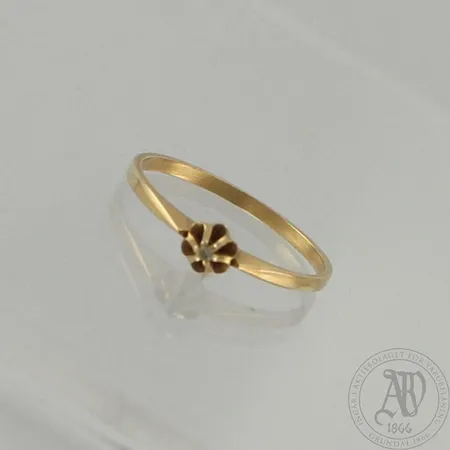 Timanttisormus 1xn.0.005ct, koko16½, 585, paino 1,0g