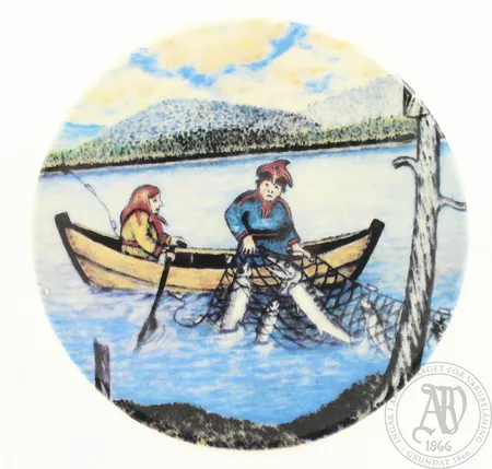 Seinälautanen, Arabia, A.Alariesto, 1984, ''Kalansaalis'', Ø 120mm
