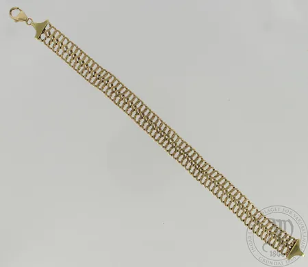 Rannekoru, käytön jälkiä, pituus 205mm, 585, paino 14,6g