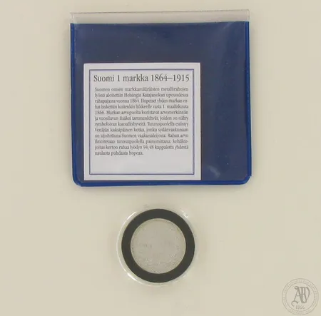 Raha nimellisarvo 1 markka, Suomi 1874, 868, paino 5,2g