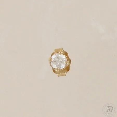 Timanttikorvakoru 1xn.0.10ct, 585, paino 0,3g