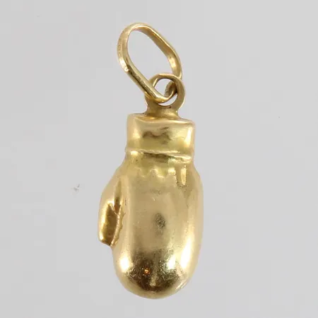 Nyrkkeilyhanska riipus, korkeus 22mm, 585, paino 1,2g