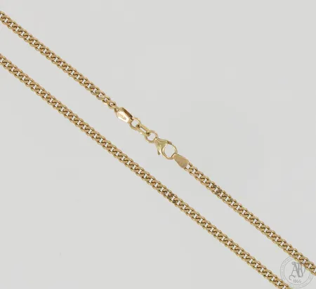 Panssarikaulaketju, pituus 45,5cm, leveys 3mm, 585, paino 11,3g