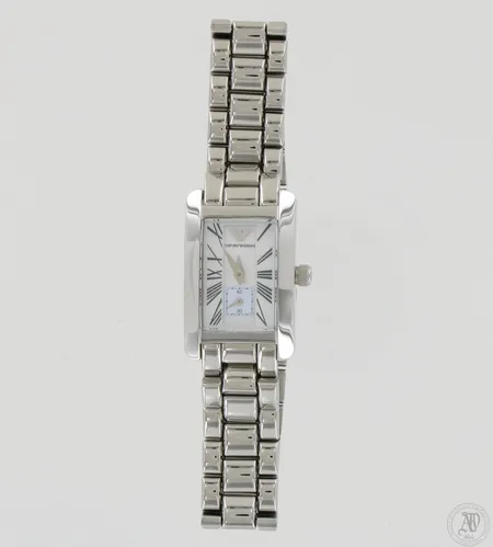 Teräsrannekello Emporio Armani, quartz, taulun mitat 20x33mm, rannekkeen pituus 200mm, laatikko