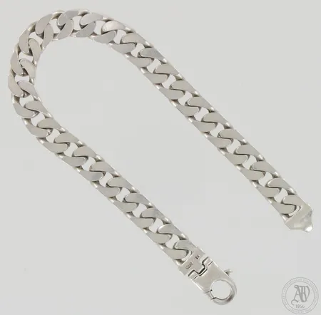 Panssariranneketju, pituus 220mm, leveys 9mm, 925, paino 33,4g