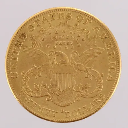 Kultaraha 20 dollars, USA, vuodelta 1901, 900, paino 33,2g 