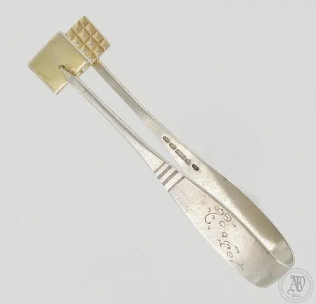 Sokeripihdit, kaiverrettu, vuodelta 1921, 813, paino 25,7g