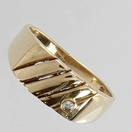 Timanttisormus 1xn0.05ct, 585br, paino 4,8g