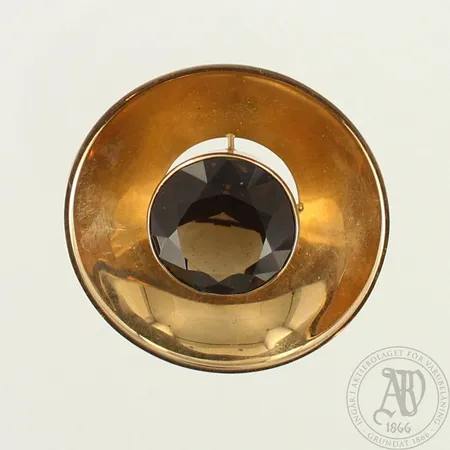 Kivirintakoru, rintakorun Ø44mm, kiven Ø20mm, 585br, paino 12,1g