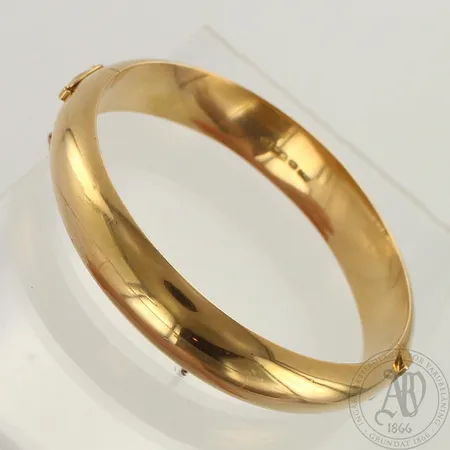 Rannerengas, kaiverrettu, Ø 57,5mm, 585br, paino 25,9g 