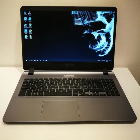 Kannettava tietokone, Asus A507, sarjanumero A507UA-EJ354T J8N0C00H741313, Sonic Master, 15,6", virtajohto, käyttöopas, ostopäivä 15.3.2019.  Lähetetään postipakettina.