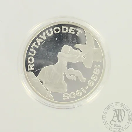 Juhlaraha, routavuodet 1899-1905, 925, paino 27,8g, sertifikaatti
