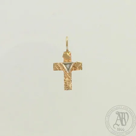 Ristiriipus timantilla 1xn.0.005ct, korkeus 20mm, 585, paino 0,8g