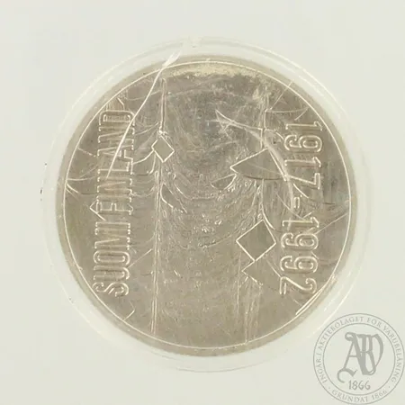 Juhlaraha, 100 Markkaa, Suomi- Finland 1917-1992, 925, paino 24g