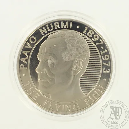 Juhlaraha, Niue Island, 1 Dollar, 2013, Paavo Nurmi - The Flying Finn 1897-1973, kupari/nikkeli