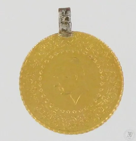 Kultarahariipus, 2006, korkeus 20mm, 917br, paino 1,8g