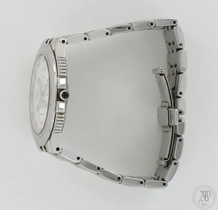 Teräsrannekello Seiko Chronograph timanteilla, 50M, mallinumero 6G34-00A0, taulun Ø 41mm, rannekkeen pituus 180mm